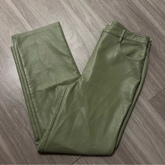 Aritzia, Wilfred, Bitter‎ Sage Melina Pant, Faux Leather, Green | Women’s 6 - Picture 10 of 10
